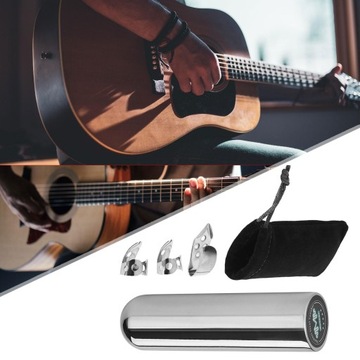 Портативная прочная стальная гитарная палочка с медиаторами.