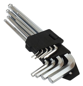 ZESTAW KLUCZY HEX 9szt 1,5-10 IMBUSY DŁUGIE