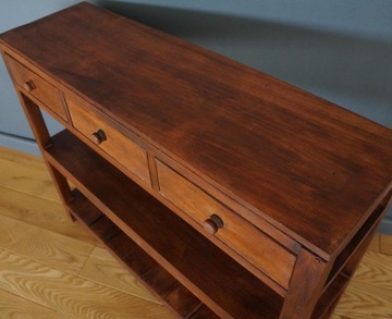 ДЕРЕВЯННАЯ КОНСОЛЬ С ЯЩИКАМИ 100 СМ РУЧНАЯ РАБОТА