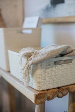 КОРЗИНА ИЗ ДЖУТА M КРЕМОВАЯ КОРЗИНА