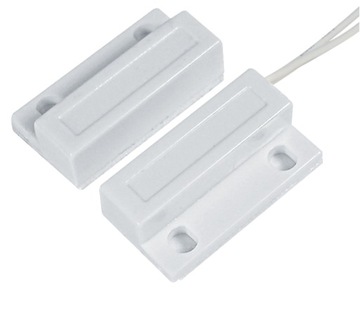 KONTAKTRON CZUJKA CZUJNIK MAGNETYCZNY NAWIERZCHNIOWY BIAŁY DRZWI OKNA ALARM