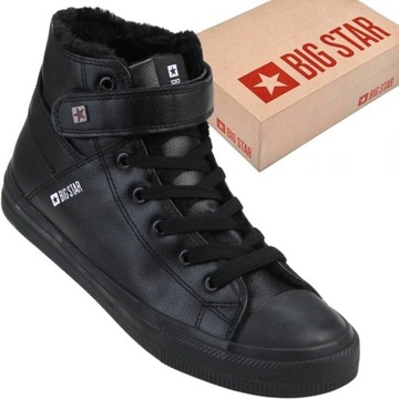 BUTY MĘSKIE BIG STAR WYSOKIE TRAMPKI OCIEPLANE Z FUTERKIEM