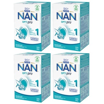 NESTLE NAN OPTIPRO 1 mleko początkowe 4x650g