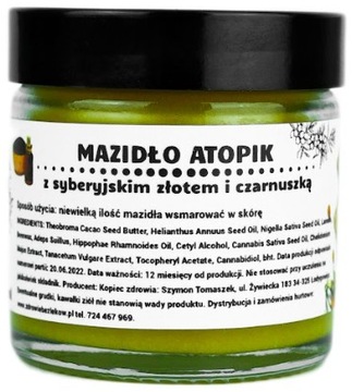 MAŚĆ ATOPIK Olej z Czarnuszki i CBD ATOPOWE ZAPALENIE SKÓRY ŚWIĄD 60ml