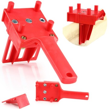 ШАБЛОН ДЛЯ СВЕРЛЕНИЯ ОТВЕРСТИЙ ПОД ПЕТЛИ 15-35мм 5 СВЕРЛ + УЖИН