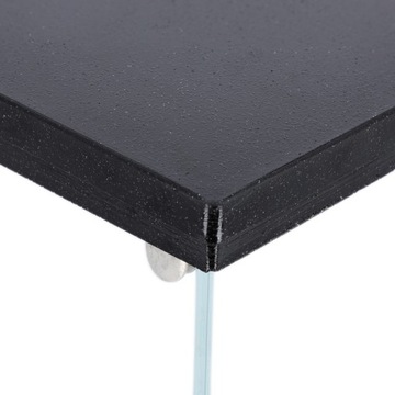 Каменный фонарь для дома и сада 25см черный Polystone Lantern