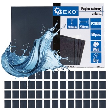 Papier ścierny wodny - arkusz 230x280mm P2000 PŁÓTNO do ścierania 50szt