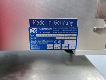 Горизонтальная хлеборезка Krumbein Rationell BBS