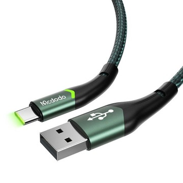 КАБЕЛЬ MCDODO USB-C FAST USB TYPE C 1M QC 4.0 LED
