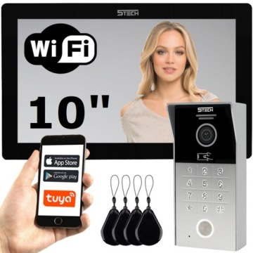 Видеодомофон 10' WiFi 5TECH НОВАЯ МОДЕЛЬ ШИФРОВАТЕЛЯ