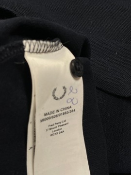 Fred Perry Polo Męskie Granat Logo Klasyk Unikat IDEAŁ M