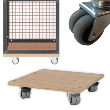 SYSTEM QUBE BRIXTON PODSTAWA DO REGAŁ KOSTRUKCYJNY 40X40 DĄB KÓŁKA
