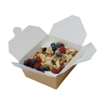 Opakowanie tekturowe na wynos -- 500ml - 11x9x5cm --bez plastiku --50 sztuk