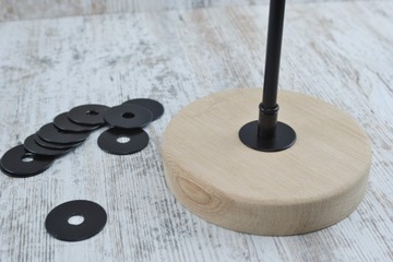 czarna podkładka M10x1 podkładka dekoracyjna 4cm podstawa lampy edison DIY
