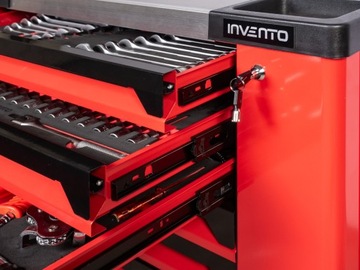 Тележка для инструментов, шкаф для мастерской Invento TRUCK, 220 инструментов, 8 ящиков