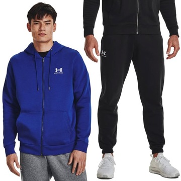 BLUZA MĘSKA UNDER ARMOUR ROZPIANA SPODNIE DRESOWE DRES ZESTAW KOMPLET