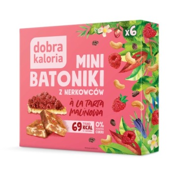 DOBRA KALORIA міні батончики батончики а-ля тарт малинова без цукру | горіхи