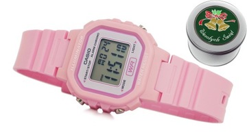 ZEGAREK DZIECIĘCY CASIO Różowy Dziewczęcy Podświetlenie Budzik Alarm + BOX