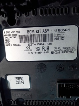 FORD FOCUS MK4 BSI GEM BCM МОДУЛЬ JX6T-15604-RJH