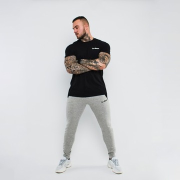 KOSZULKA SPORTOWA MĘSKA TRENINGOWA FITNESS T-SHIRT FIT GymBeam M czarna