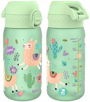 ION8 Dziecięcy bidon do szkoły przedszkola butelka na wodę BPA Free 400ml