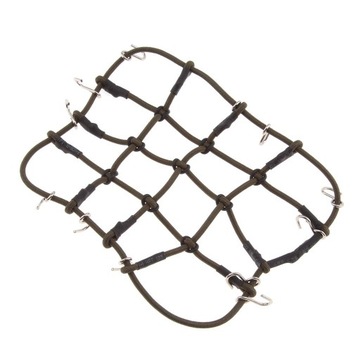 1:8 1:10 Elastic Luggage Net for SCX10 D90 TRX4 Roof Metallic as described