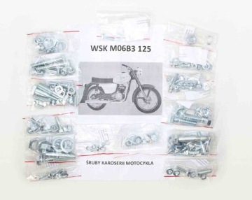 Śruby Motocyklowe WSK 125 M06B3 GIL Bez Śrub Silnika