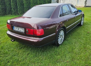 Audi A8 D2 Sedan 4.2 40V quattro 310KM 2000 Bordowe AUDI 4.2 quattro alcantara jasne wnętrze, zdjęcie 6