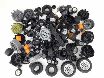 Klocki LEGO Technic City System koła 1 kg mix