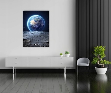 ZIEMIA KSIĘŻYC KOSMOS plakat 21x30 cm wydruk #214