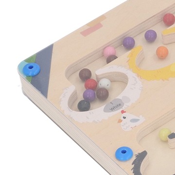 Деревянная магнитная игрушка-лабиринт с распознаванием цвета G4