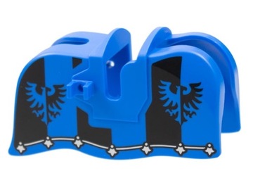 LEGO Castle 13744pb04 Kropierz Derka kapa Black Falcon na konia 1szt N
