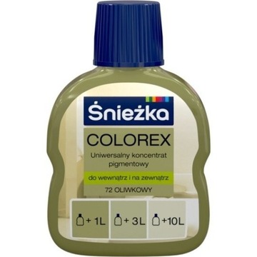 ŚNIEŻKA Pigment COLOREX 100ml OLIWKOWY 72