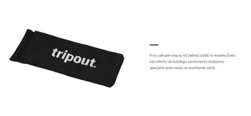 Okulary Rowerowe Tripout Infinity Czarne Sz. Clear
