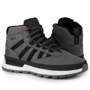 Buty męskie, sportowe Timberland EURO TREKKER MID GREY SKÓRA 0A677R033