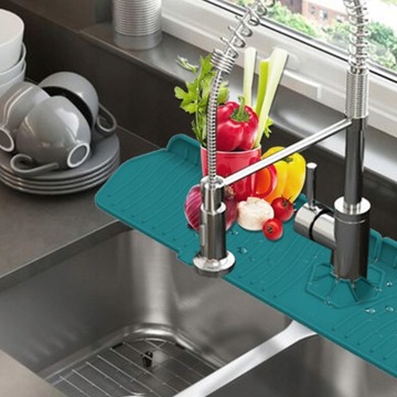 Силиконовый впитывающий коврик для смесителя 2 шт. в упаковке.