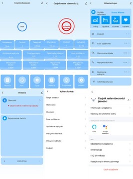 Czujnik Radar Obecności Jasności USB WiFi Kąt 120° TUYA OXT
