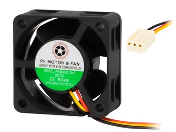 Wentylator 40x20mm 12V ślizgowy