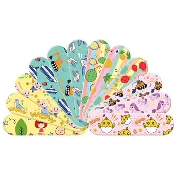 120Pcs Cartoon Animal Pattern Hemostatic Kids Cute Band-Aid Self-Adhesive