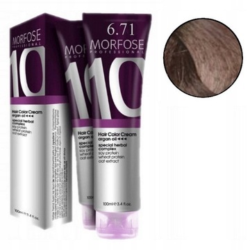 MORFOSE 10 CREME FARBA DO WŁOSÓW KREM KOLORYZUJĄCY ARGAN OIL 6.71 100ML