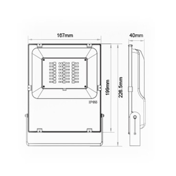 Уличная лампа RGB+CCT ZigBee мощностью 30 Вт для GL HUE TUYA