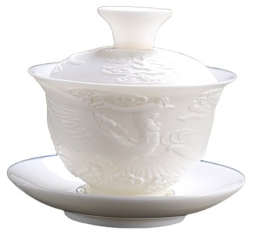 Ceramiczny smok i feniks wzór Gaiwan Teacup