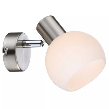 MAURO KINKIET 1X4W E14 LED RGB SATYNA NIKIEL Z PILOTEM, satynowy
