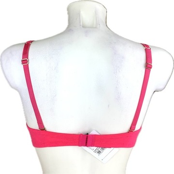 TEZENIS MADRID BIUSTONOSZ PUSH-UP BARDOTKA bawełna neonowy róż 80B