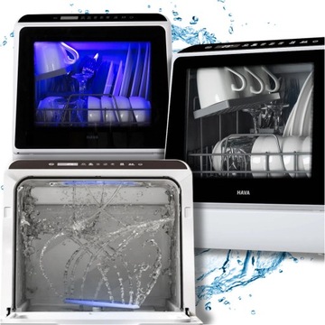 Mini zmywarka HAVA TDQR01A kompaktowa 6 programów 2kpl outlet E1145