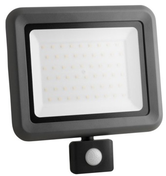 Naświetlacz LED halogen 50W 6400K 6000lm z czujnikiem PIR oświetlenie domu