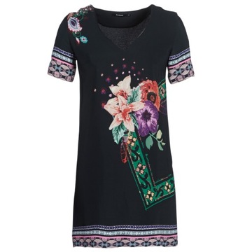 DESIGUAL VEST BARTA sukienka w kwiaty 36 PH305 24