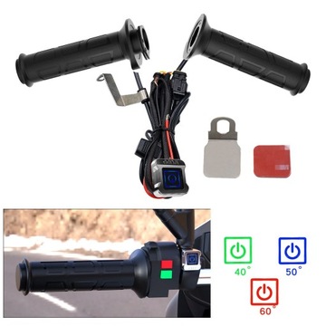 УНИВЕРСАЛЬНЫЕ РУЧКИ ДЛЯ МОТОЦИКЛА С ПОДОГРЕВОМ QUAD ATV 12V 22MM