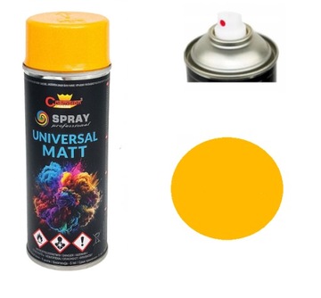 CHAMPION SPRAY UNIWERSALNY FARBA ŻÓŁY MAT RAL1023 400ml