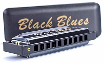 HARMONIJKA USTNA DIATONICZNA CZARNA C-DUR + KURS